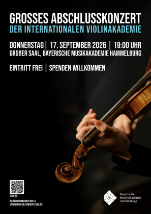  Konzertplakat - Abschlusskonzert - Internationale Violinakademie 