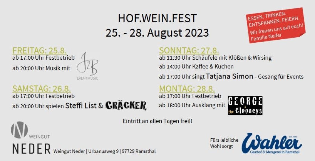 Weingut Neder HOF.WEIN.FEST