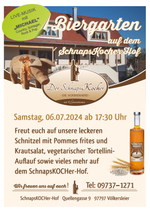 Biergarten auf dem SchnapsKOCHerhof