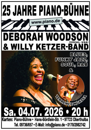 Jubiläums-Konzert mit  Deborah Woodson&Willy Ketzer Quartett
