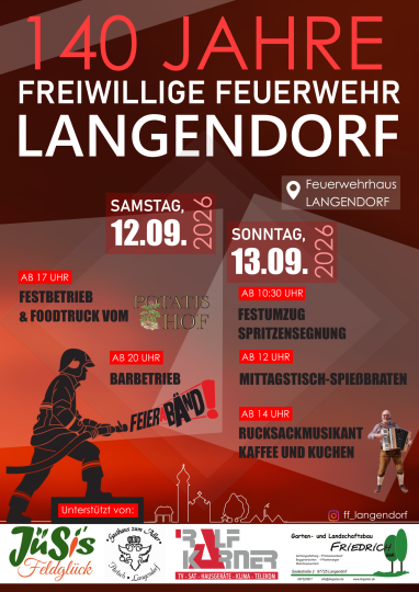 Jubiläumsfest 140 Jahre