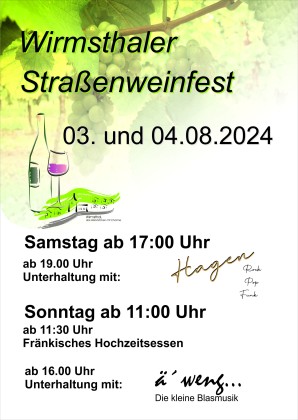 Wirmsthaler Straßenweinfest