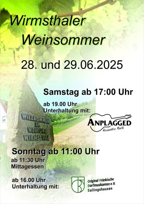  Plakat Weinsommer 2025 