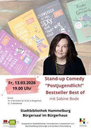 Stand-up Comedy „Postjugendlich“ – ein Bestseller Best-of mit Autorin Sabine Bode
