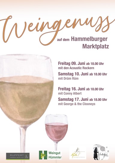 Weingenuss auf dem Hammelburger Marktplatz