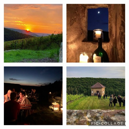 Weinprobe bei Kerzenschein